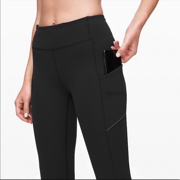 Lululemon Speed Up Crop 21” Leggings Run Black 4 - Picture 3 of 8